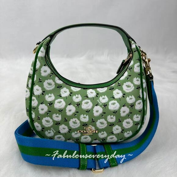 Coach Carmen Mini Crossbody Bag With Floral Print Kelly Multi CBI58 NWT - Picture 1 of 11